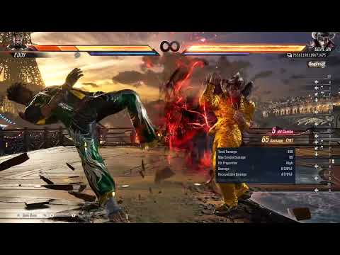 Devil Jin 6 Electrics Both Sides and a Triple EWGF Combo Tekken 8