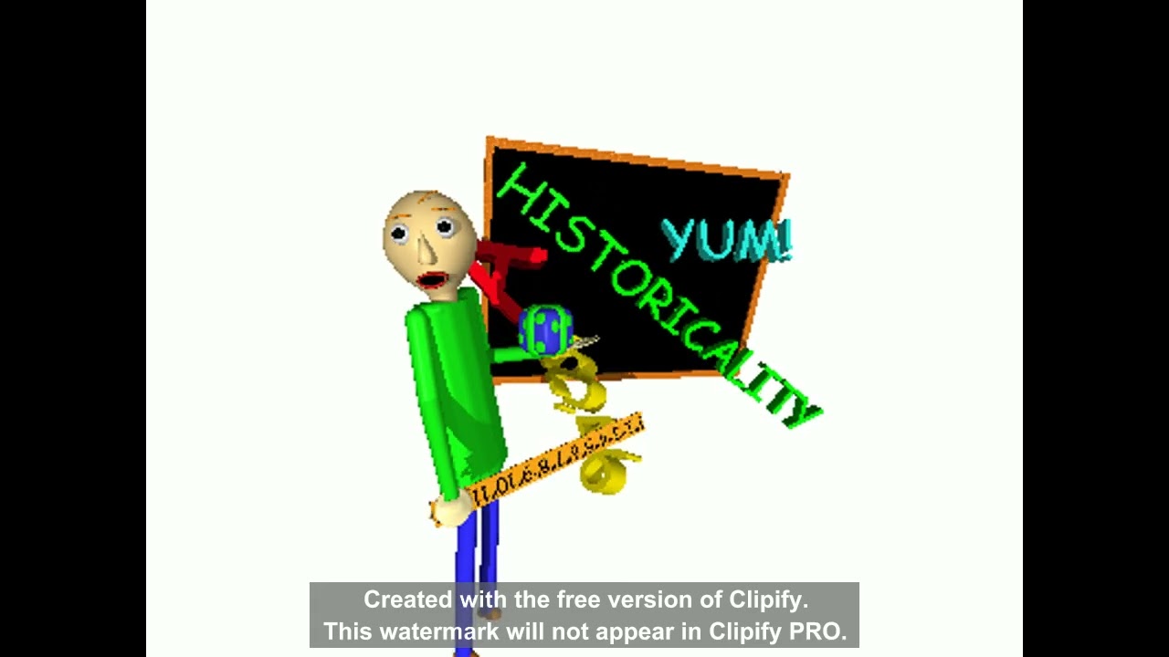 Baldi's Title Animation With Extra Keyframes