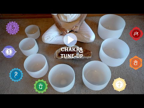 Chakra Tune-up with Crystal Singing Bowls - smooth, high quality sound