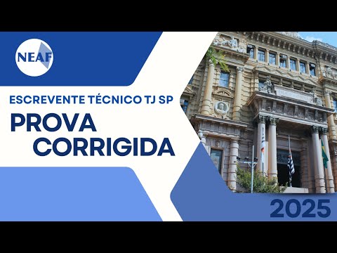 Correção com Comentários | Prova Escrevente TJSP 2025