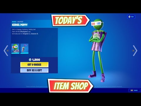 Today’s *NEW* Fortnite item shop *KERNEL POPPY* 28th October 2021