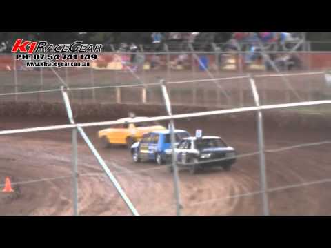 Junior Sedans - Heat 11 - QLD Title - Kingaroy Speedway - 03.03.12
