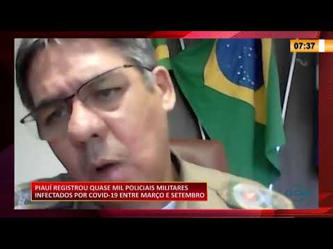 Cerca de Mil policiais militares testaram positivo para Covid 19 no PiauiÌ 25 09 2020