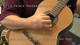 Video thumbnail for La Patrie Presentation Classical QI Acoustic Guitar Video Demo by jimlaabsmusic