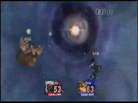 PK Brawl II R4: Sam(Toon Link) vs Bryce(DK) 1/3