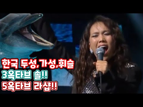 한국 가수 두성,가성,휘슬 음역대 3옥타브 솔 -5옥타브 라샵 Korea Head Voice, Whistle Register G5-A#7