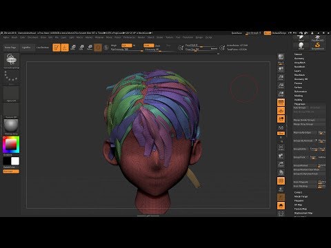 Zbrush 2018 Creating Hair Making our own Insert Mesh Brushes