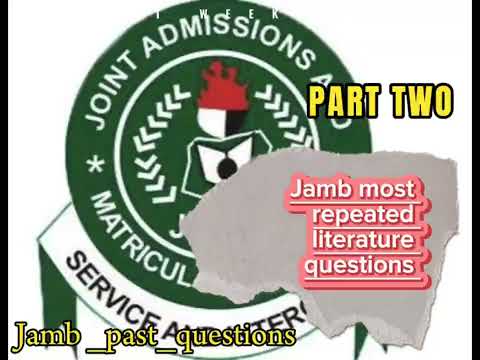Most repeated jamb past questions/literature in english/ jamb 2024 (part 2)