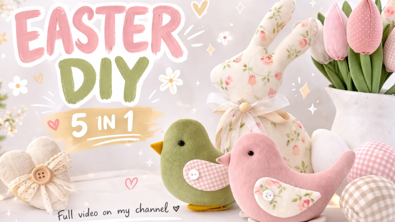 5 Easter DIY Ideas 🐰 Easy Sewing Projects That SELL (Free Tutorial)