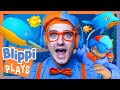 Blippi Finds The Underwater Blippis In Find The Blippis Blippi Plays Roblox