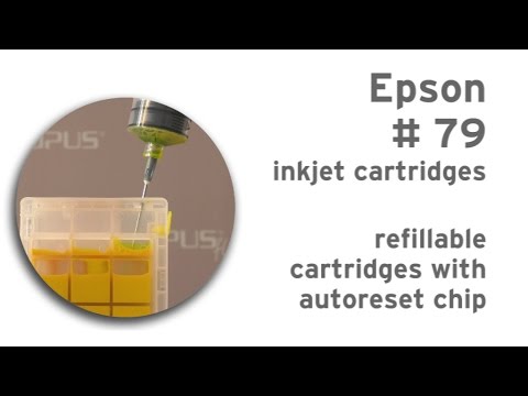 How to fill refillable cartridges for Epson 79?