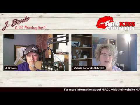 Kiss Country Tractor Ride Interview - Valarie at NIACC