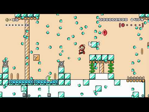 The Hazardous Heavy Hailstorm by Richi 🍄 Super Mario Maker #agx 😶 No Commentary