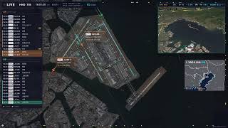 🔴LIVE 羽田空港 ライブ配信中｜24時間 リアルタイム航空機マップ Tokyo Haneda HND