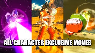 ALL CHARACTER EXCLUSIVE MOVES | XENOVERSE 2