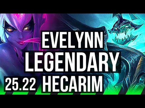 EVELYNN vs HECARIM (JGL) | 16/1/6, Legendary | EUW Master | 25.22