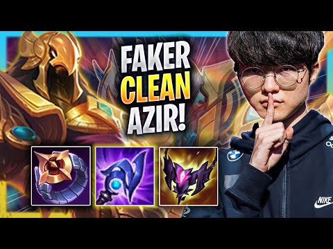 FAKER IS SUPER CLEAN WITH AZIR! - T1 Faker Plays Azir MID vs Leblanc! | Season 2023