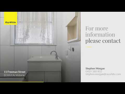 11 Freeman Street, Echuca, VIC 3564, 3 habitaciones, 1 baños, House