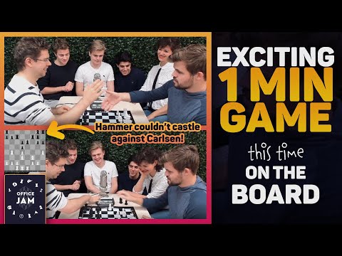 World Champion Magnus Carlsen Plays Bullet Vs. "The Hammer" | Office Jam