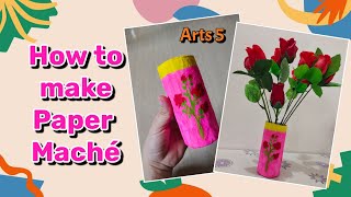 HOW TO MAKE PAPER MACHE | PAANO GUMAWA NG PAPER MACHE | EASY PAPER MACHE MAKING FOR ARTS 5