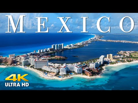 FLYING OVER MEXICO (4K UHD) Amazing Beautiful Nature Scenery with Relaxing Music | 4K VIDEO ULTRA HD