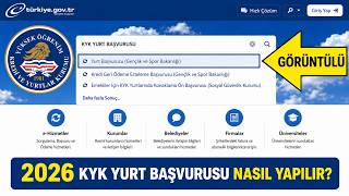 2026 KYK YURT BAŞVURUSU NASIL YAPILIR? (KYK Yurt Başvurusu 2026) Yurt 