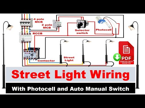 Street light Wiring connection with Sensor | photocell wiring diagram | Electrical Technician