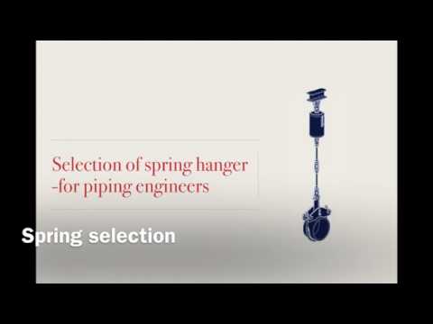 How to select spring hanger - for piping engineers