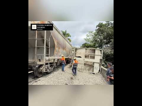 Descarrila tren en Córdoba-Fortin, Veracruz