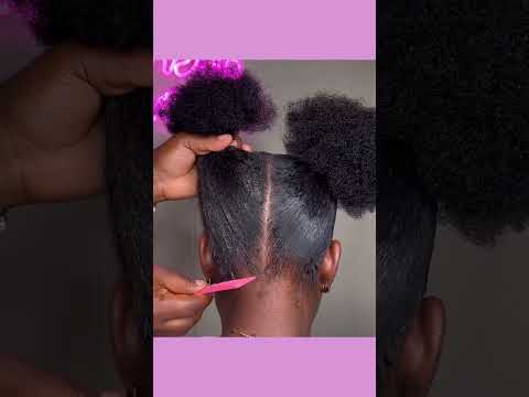 1 minute cute 4c hairstyle ( space bun hairstyle ????????)