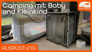 Camping-Ausrüstung für Babys und Kleinkinder