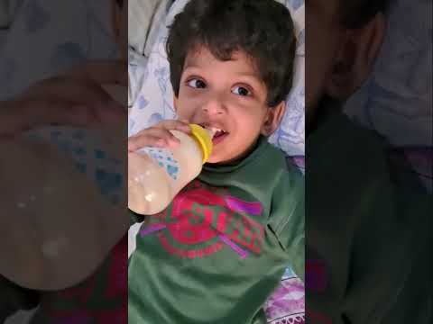 Baby Drinking Milk From Bottle 😘🍼 #shorts #youtubeshorts