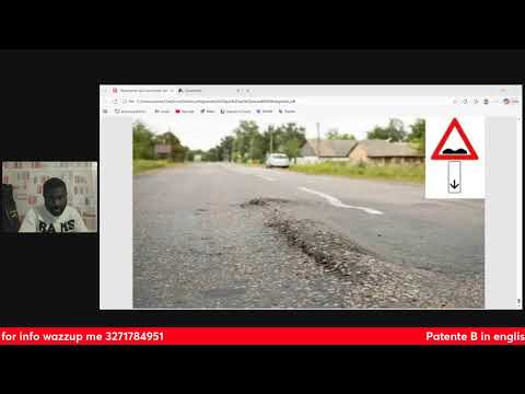 Patente B Live Lesson  Chapter 8 Lesson 4 Quiz argomento su Pannelli integrativi