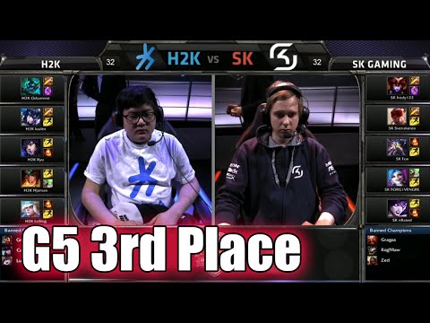 H2K Gaming vs SK Gaming | Game 5 3rd place S5 EU LCS Spring 2015 playoffs | H2K vs SK G5