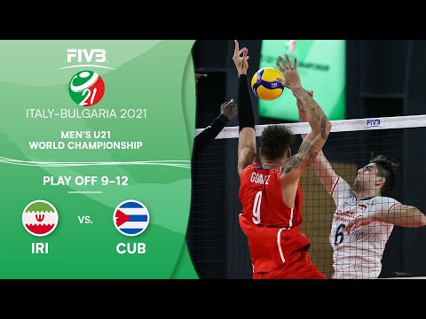 IRI vs. CUB - Play Off 9-12 | Men's U21 Volleyball World Champs 2021