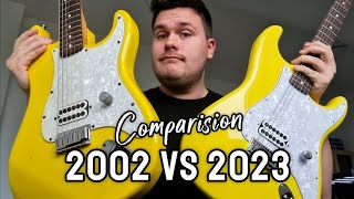 Video thumbnail for 2023 Fender Tom Delonge Strat vs. 2002 Original comparison by Jannik_tjb