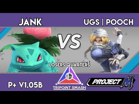 Jank (Ivysaur, Olimar, Pikachu) vs Pooch (Sheik, Ness) - Tripoint Smash 65 PM Losers Quarters