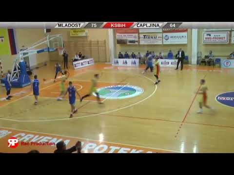 Djordje Aleksic to Srdjan Gavric alley oop dunk - Bosnian League