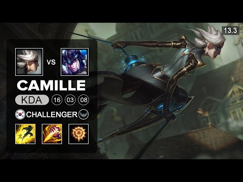 Camille vs Sejuani Jungle - KR Challenger - Patch 13.3 Season 13