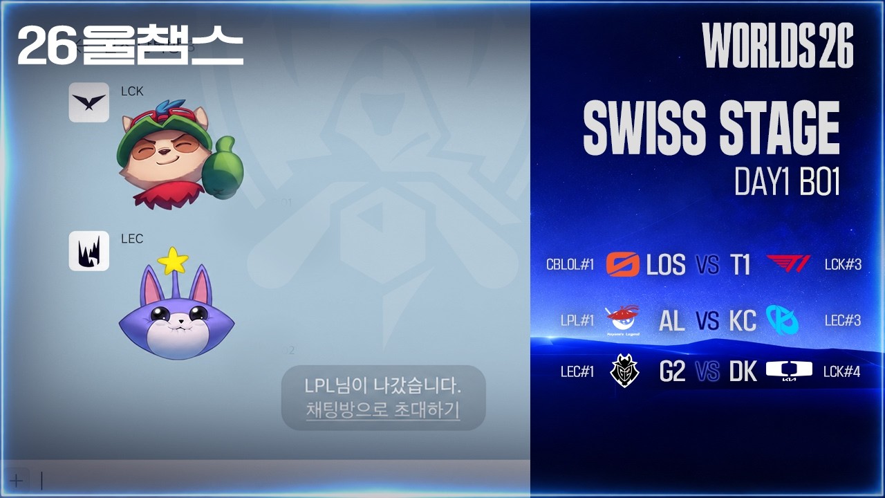 희비 교차 | SWISS Day1│2026 Worlds│울챔스 하이라이트
