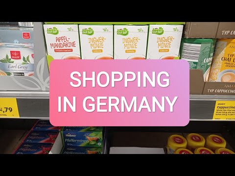 Shopping in Germany. Supermarket Aldi Süd, Mönchengladbach