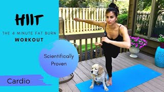4 Minute Fat Burning HIIT Workout | Scientifically Proven to Burn Fat Fast