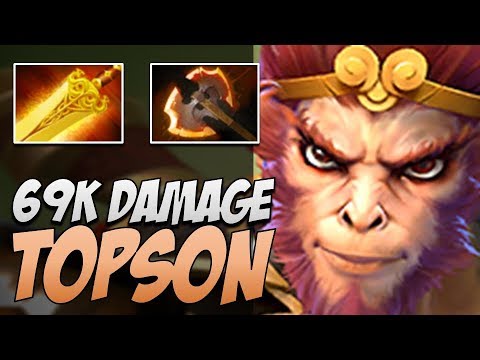 OG.Topson Monkey King with 70K DAMAGE in 2019 | Dota Gameplay