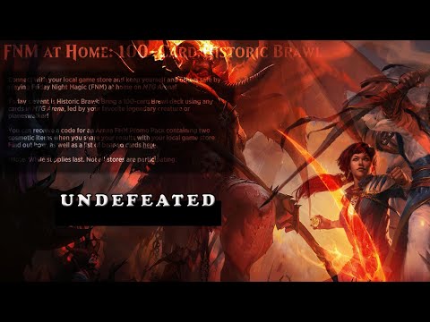 FNM 100 Card Historic Brawl - MTG - Arena - Magic the Gathering -Rakdos stopped the Show  UNDEFEATED
