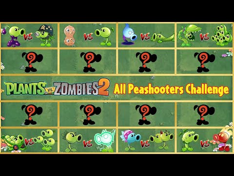 Pvz 2 Challenge - Tournament All PEA & Mint Plants level 1 Battlez - Who Will Win ？