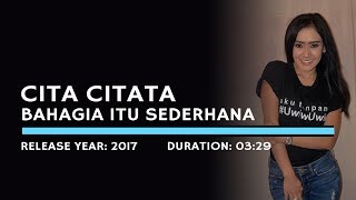 Download lagu Cita Citata - Bahagia Itu Sederhana (Karaoke Version) mp3 Download lagu Cita Citata - Bahagia Itu Sederhana (Karaoke Version) mp3