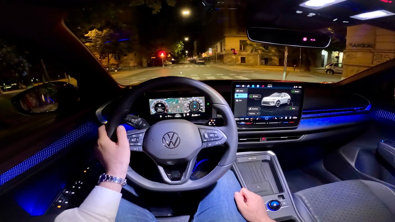 VOLKSWAGEN T-ROC 2026 - NIGHT POV test drive (eTSI, PURE DRIVING) COOL AMBIENT lights