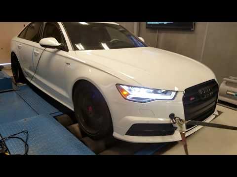 Audi S6 S7 4.0T dyno testing stock vs. SRM Luftwaffe air intake system