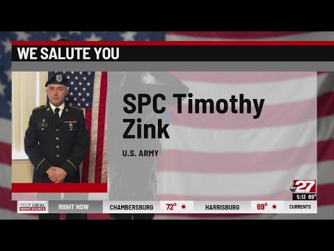 We Salute You: SPC Timothy Zink