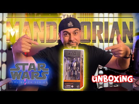 Star Wars Black Series Beskar Mandalorian Figure Unboxing by Hasbro